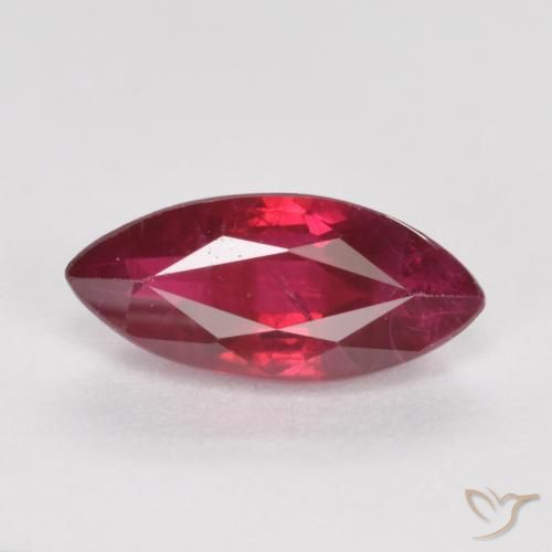 1.06ct طبيعي أحمر دموى ياقوت, ماركيز, SI