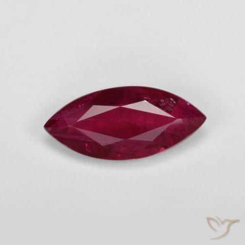 1.09ct طبيعي أحمر النبيذ ياقوت, ماركيز, VS-SI