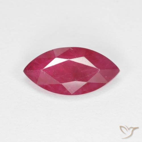1.50ct طبيعي قرمزى غامق ياقوت, ماركيز, VS-SI