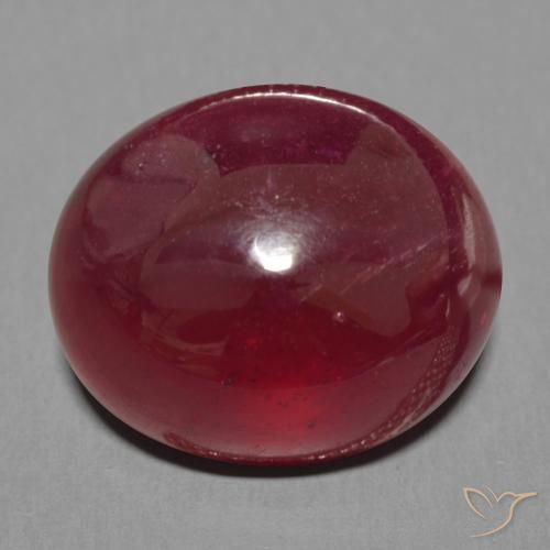 16.77ct طبيعي أحمر النبيذ ياقوت, بيضوي, نصف شفاف