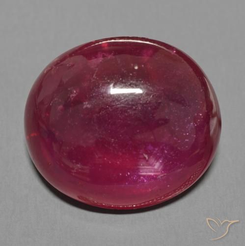 23.90ct طبيعي أحمر النبيذ ياقوت, بيضوي, نصف شفاف