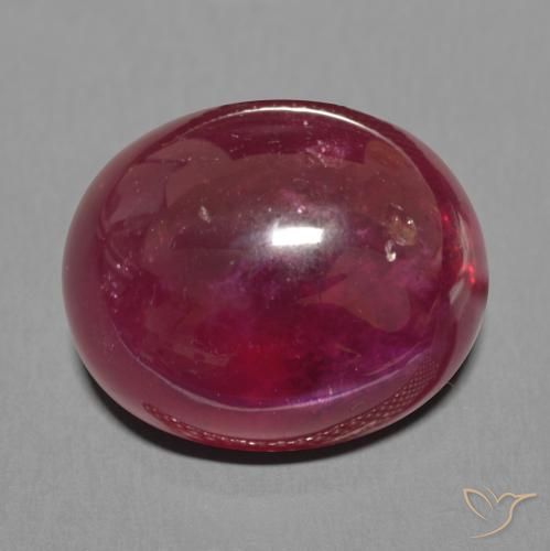 23.40ct طبيعي أحمر النبيذ ياقوت, بيضوي, نصف شفاف