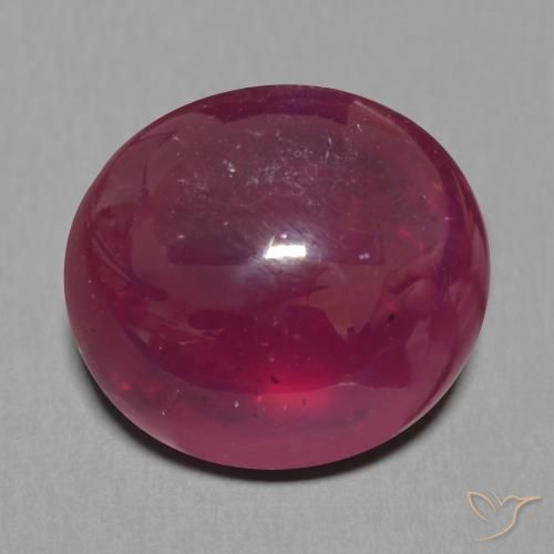 15.49ct طبيعي أحمر النبيذ ياقوت, بيضوي, نصف شفاف