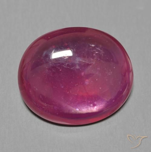 15.86ct طبيعي أحمر النبيذ ياقوت, بيضوي, نصف شفاف