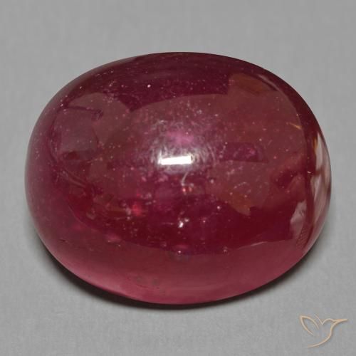 29.19ct طبيعي أحمر النبيذ ياقوت, بيضوي, نصف شفاف