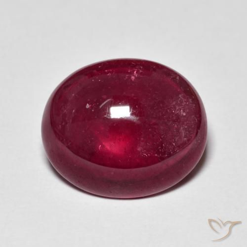 7.91ct طبيعي أحمر النبيذ ياقوت, بيضوي, نصف شفاف