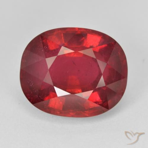12.68ct طبيعي أحمر كثيف ياقوت, بيضوي, قليلا جدا