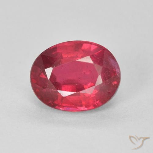 1.97ct طبيعي أحمر المربى ياقوت, بيضوي, قليلا جدا