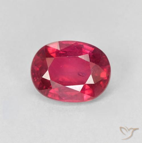 1.94ct طبيعي Medium Dark-Red ياقوت, بيضوي, VS-SI