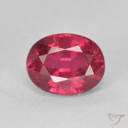 1.92ct طبيعي أحمر المربى ياقوت, بيضوي, قليلا جدا