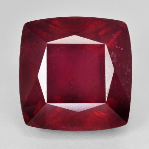 29.52ct طبيعي أحمر دموى ياقوت, وسادة, قليلا جدا
