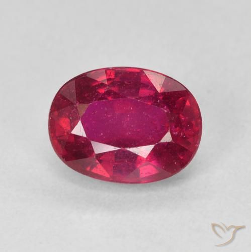 2.09ct طبيعي أحمر وردى ياقوت, بيضوي, VS-SI