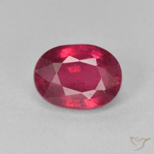 2.00ct طبيعي Medium Dark-Red ياقوت, بيضوي, قليلا جدا