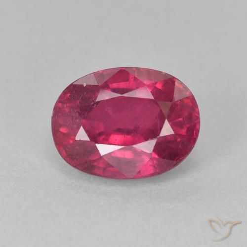 2.26ct طبيعي أحمر فاتح ياقوت, بيضوي, VS-SI