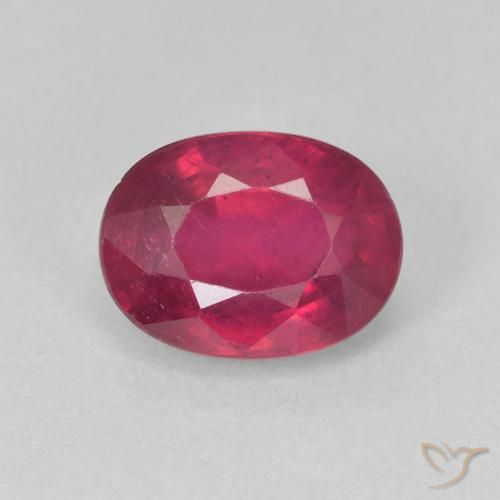 2.17ct طبيعي أحمر متوسط ياقوت, بيضوي, VS-SI