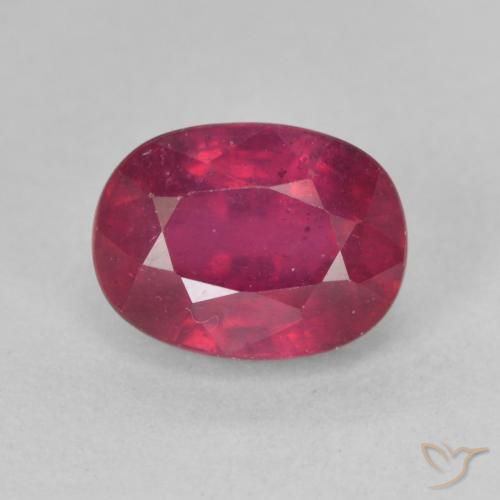 2.39ct طبيعي أحمر وردى ياقوت, بيضوي, قليلا جدا