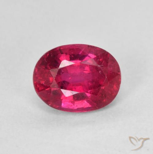 1.87ct طبيعي Medium Dark-Red ياقوت, بيضوي, VS-SI
