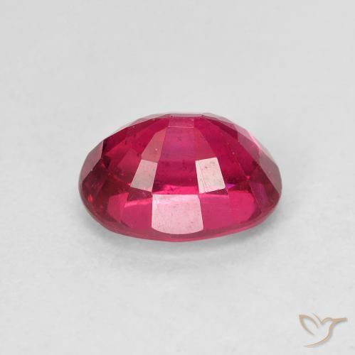 ياقوت Medium Dark-Red طبيعي، بيضوي، 1.87 قيراط، VS-SI