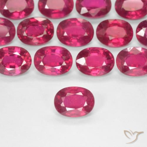 1.89ct طبيعي أحمر فاتح ياقوت, بيضوي, قليلا جدا