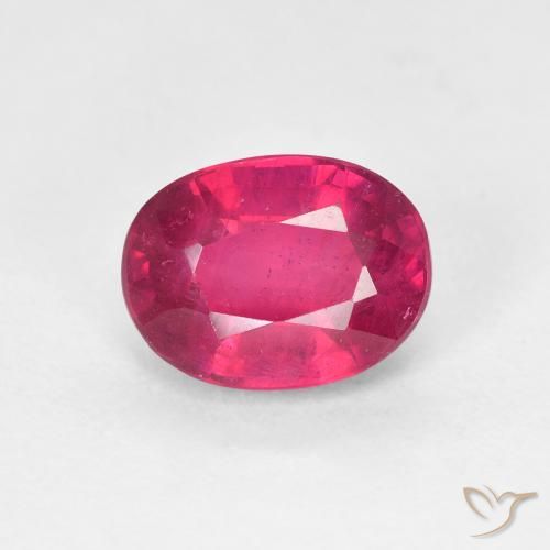 1.88ct طبيعي أحمر المربى ياقوت, بيضوي, قليلا جدا