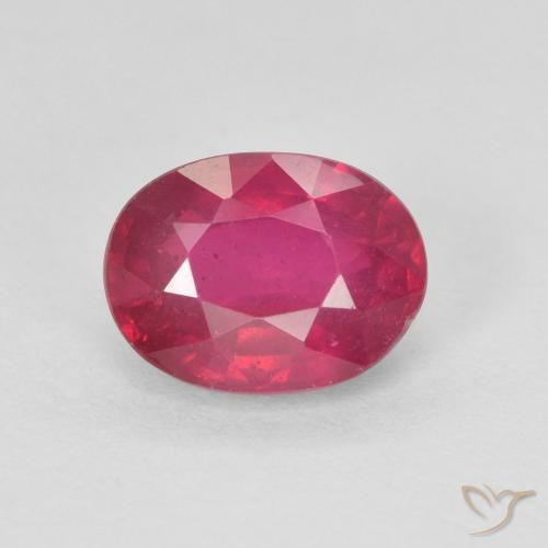 1.84ct طبيعي أحمر فاتح ياقوت, بيضوي, VS-SI