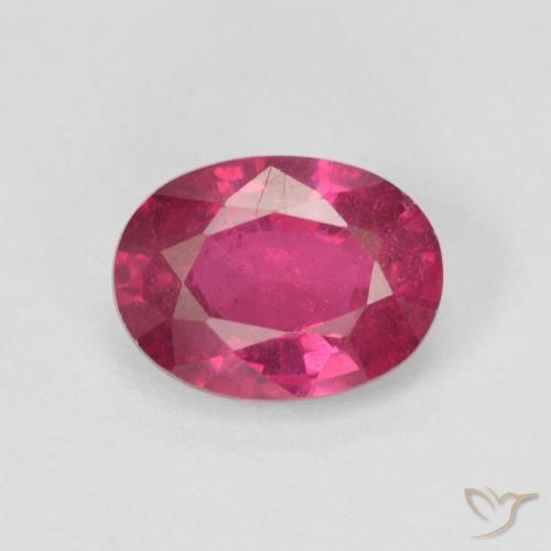 1.65ct طبيعي أحمر فاتح ياقوت, بيضوي, VS-SI
