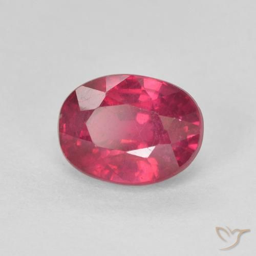 1.94ct طبيعي أحمر فاتح ياقوت, بيضوي, VS-SI