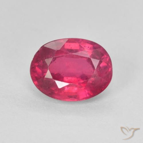 1.86ct طبيعي أحمر فاتح ياقوت, بيضوي, VS-SI