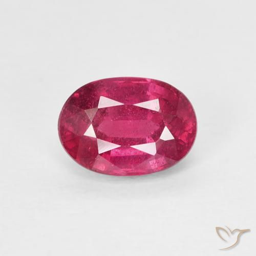 1.21ct طبيعي أحمر فاتح ياقوت, بيضوي, قليلا جدا