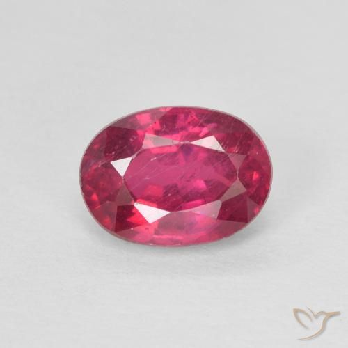 1.20ct طبيعي أحمر فاتح ياقوت, بيضوي, VS-SI