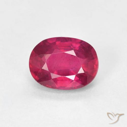 1.14ct طبيعي أحمر فاتح ياقوت, بيضوي, قليلا جدا