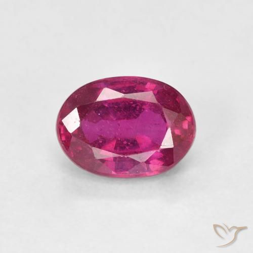 1.20ct طبيعي أحمر فاتح ياقوت, بيضوي, قليلا جدا