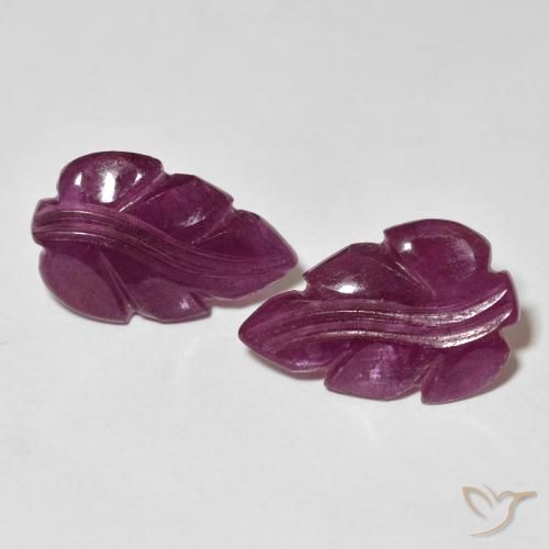 6.13ctw طبيعي Medium Dark-Purple ياقوت, فانسى, غير شفاف