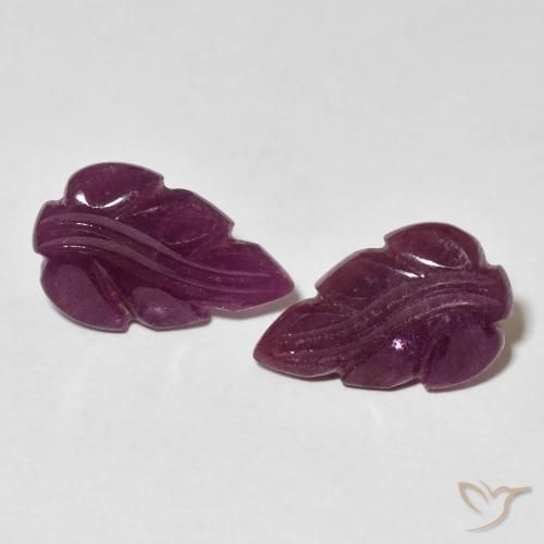 3.95ctw طبيعي Medium Dark-Purple ياقوت, فانسى, غير شفاف