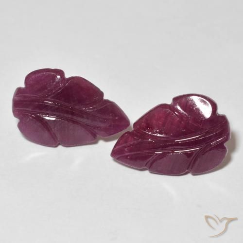 7.08ctw طبيعي Medium Dark-Purple ياقوت, فانسى, غير شفاف