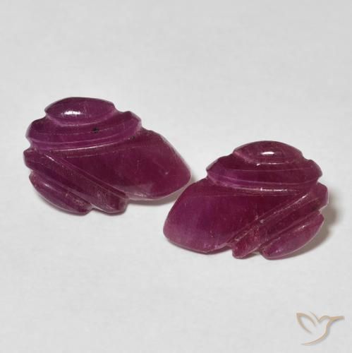 3.20ctw طبيعي Medium Dark-Purple ياقوت, فانسى, غير شفاف