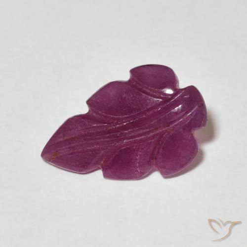 1.65ct طبيعي أرجواني غامق ياقوت, فانسى, غير شفاف