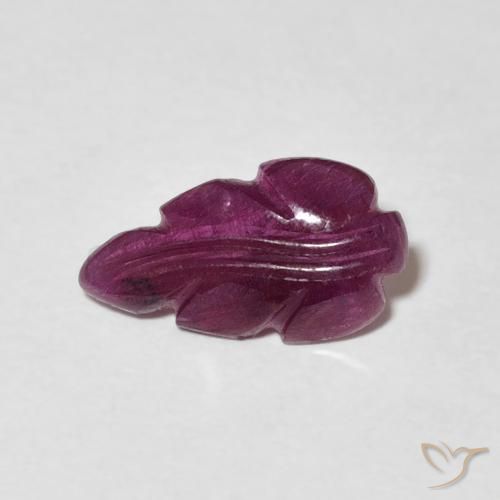1.35ct طبيعي أرجواني محمر ياقوت, فانسى, غير شفاف