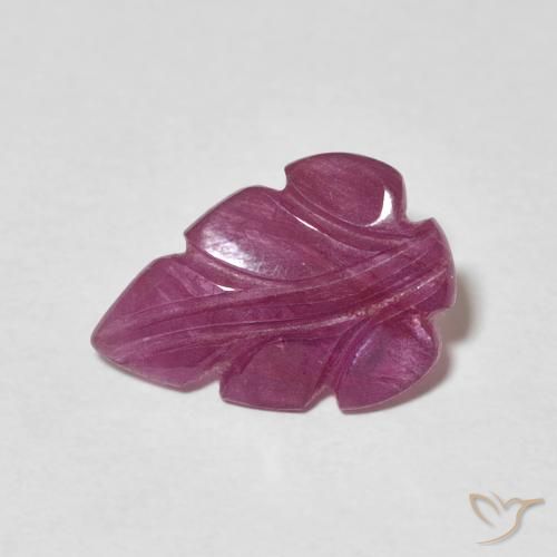 1.66ct طبيعي أرجواني محمر ياقوت, فانسى, غير شفاف