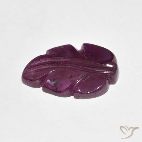 ياقوت Medium Dark-Purple طبيعي، فانسى، 4.70 قيراط، غير شفاف