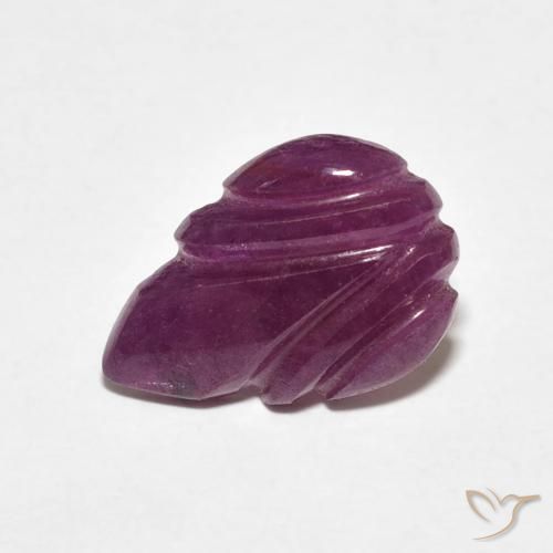 ياقوت Medium Dark-Purple طبيعي، فانسى، 3.19 قيراط، غير شفاف