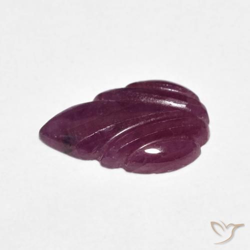 ياقوت Medium Dark-Purple طبيعي، فانسى، 3.19 قيراط، غير شفاف