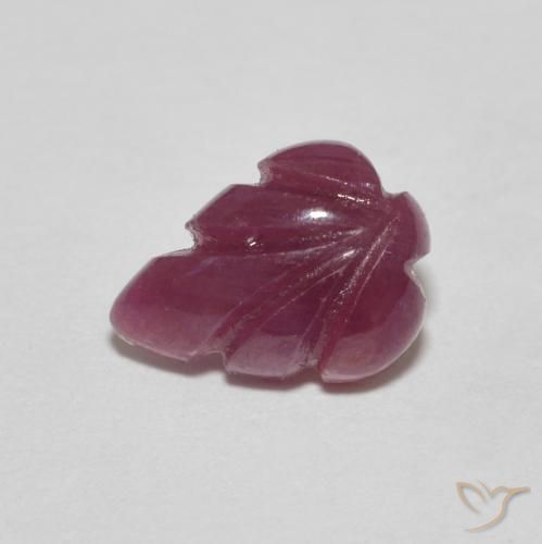 1.67ct طبيعي قرمزى غامق ياقوت, فانسى, غير شفاف