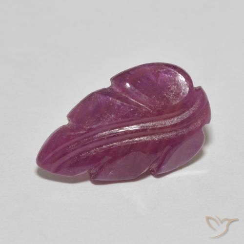 4.07ct طبيعي أرجوانى متوسط ياقوت, فانسى, غير شفاف