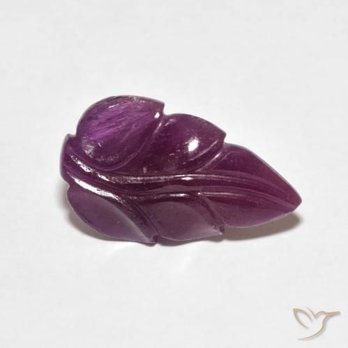 ياقوت Medium Dark-Purple طبيعي، فانسى، 3.39 قيراط، غير شفاف