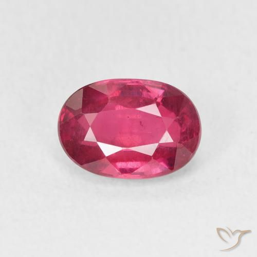 1.27ct طبيعي أحمر متوسط ياقوت, بيضوي, قليلا جدا