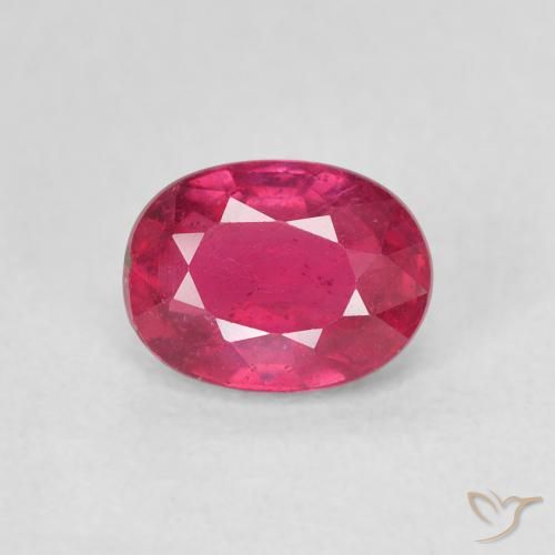 1.18ct طبيعي اوردي امحمر ياقوت, بيضوي, قليلا جدا