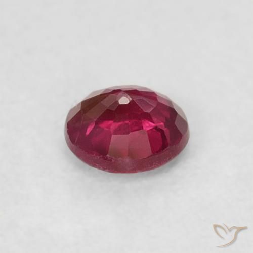ياقوت Medium Dark-Red طبيعي، دائري، 0.19 قيراط، قليلا جدا
