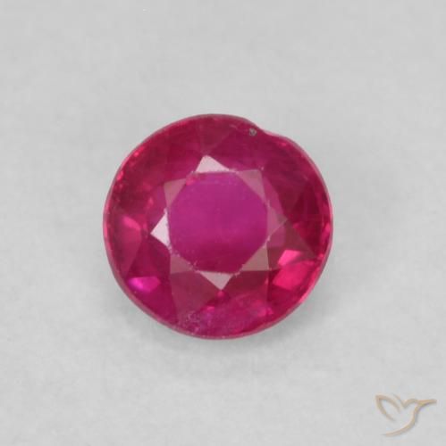 0.29ct طبيعي أحمر فاتح ياقوت, دائري, SI-I1