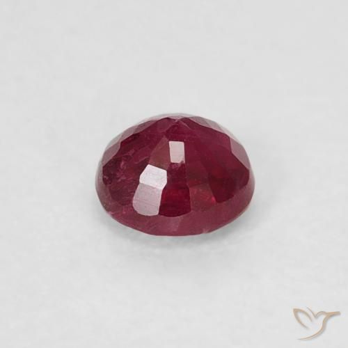ياقوت Medium Dark-Red طبيعي، دائري، 0.30 قيراط، SI-I1